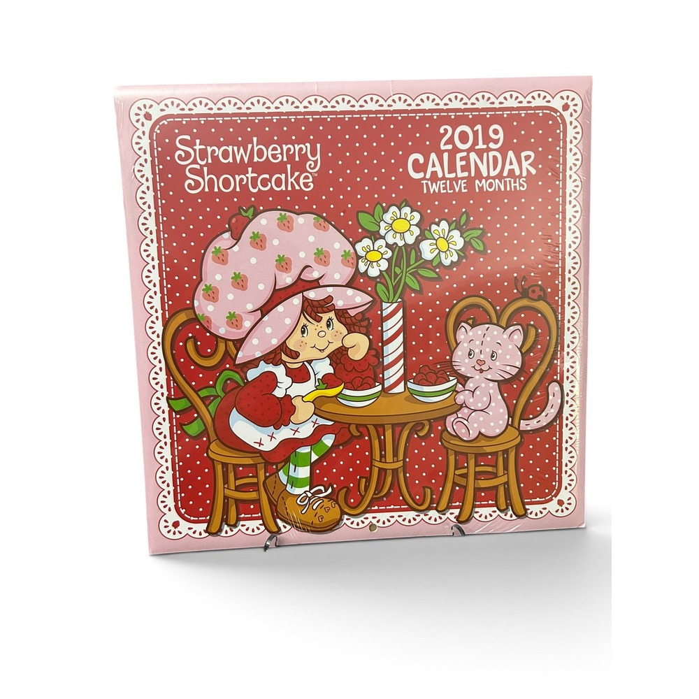 New Sealed 2019 Strawberry Shortcake Twelve Months Wall Calendar – Bendon